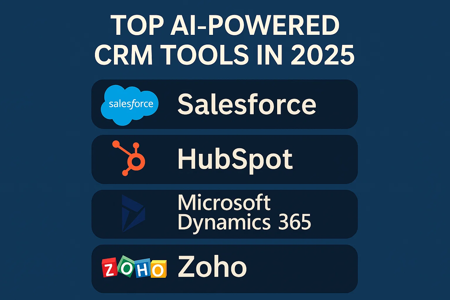 Top AI-Powered CRM Tools in 2025