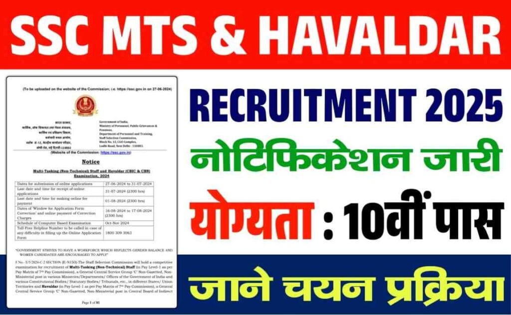 SSC MTS bharti 2025